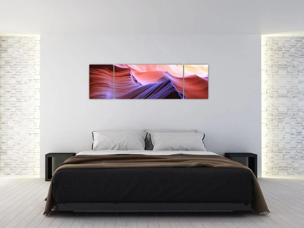 Obraz - kolorowy piasek (170x50 cm)
