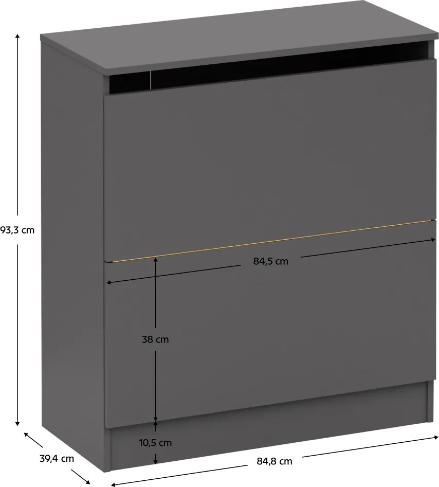 Pierzak BETTY 2, grafitowy