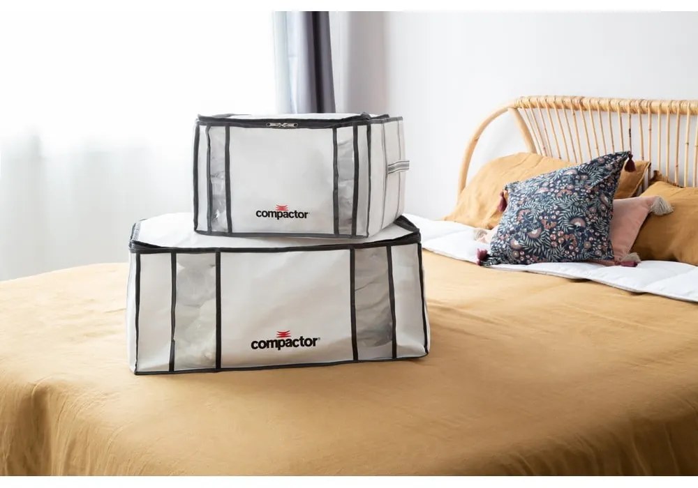 Tekstylny pojemnik do przechowywania ubrań próżniowy/usztywniany 42x25x25 cm Life – Compactor
