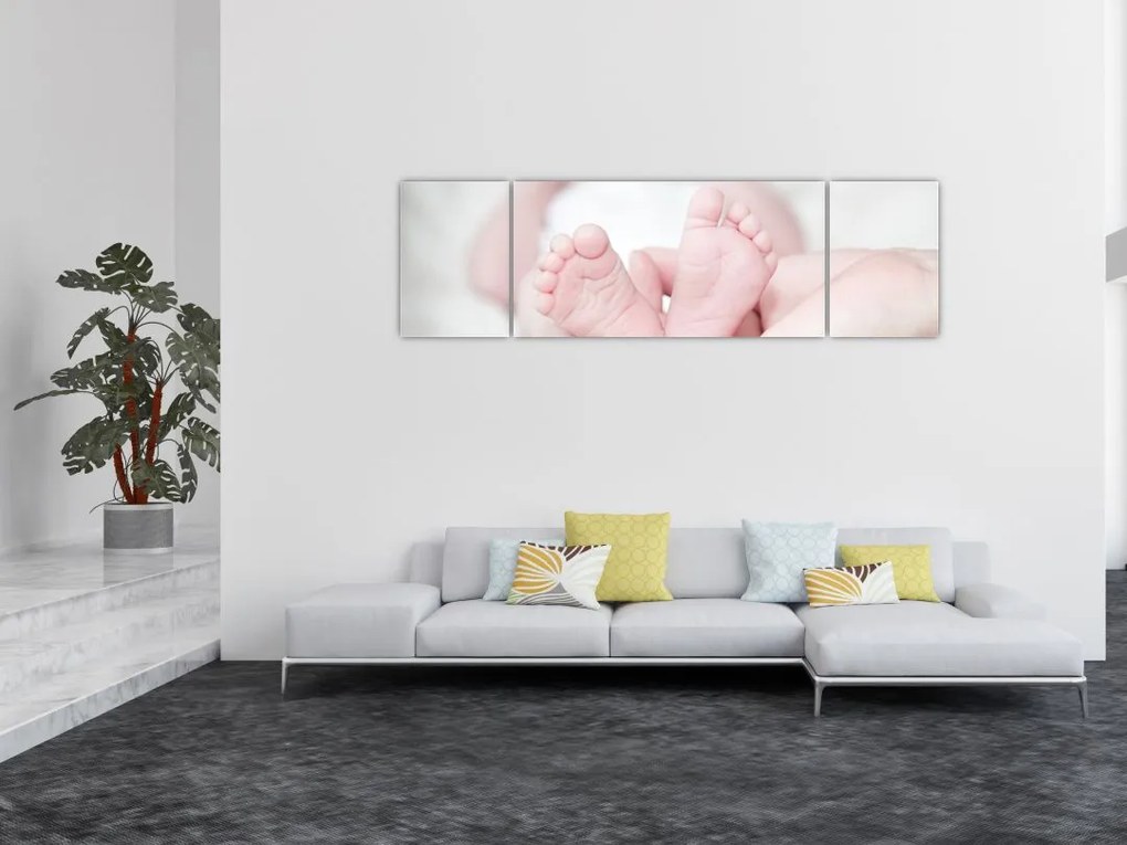 Obraz dziecięcych nóżek (170x50 cm)