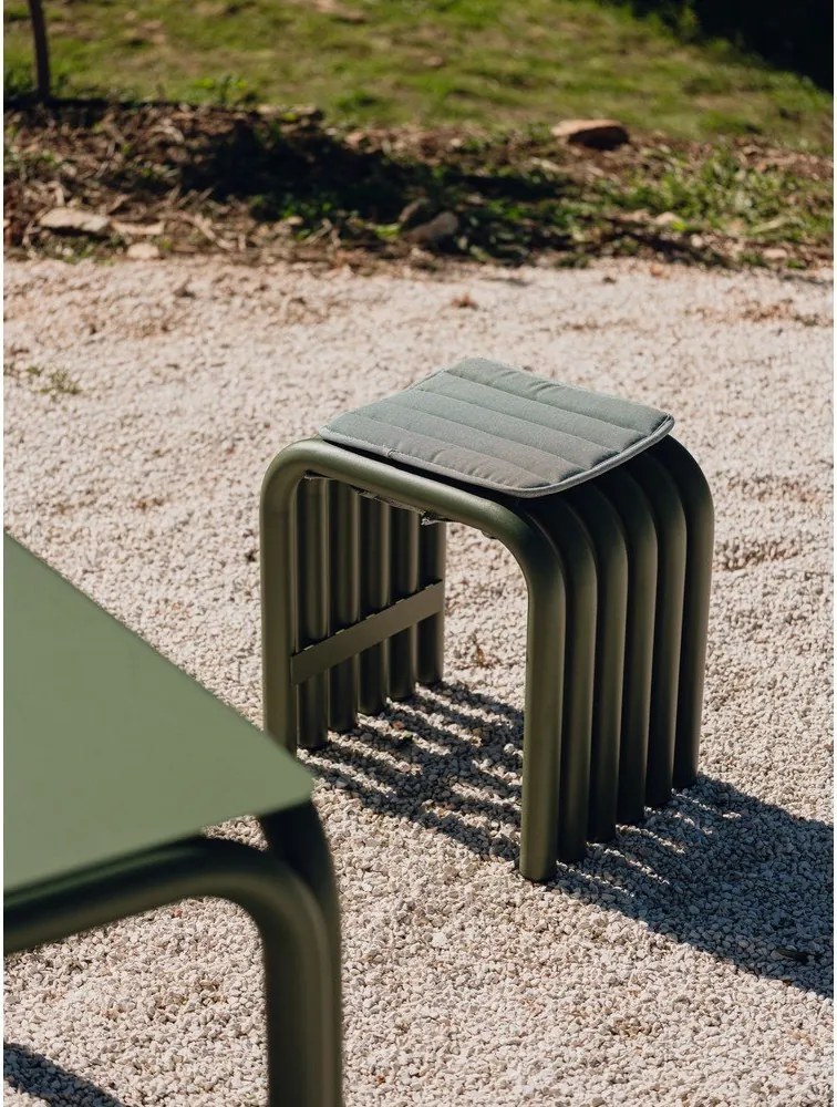 Zielone metalowe krzesło ogrodowe Nokk – noo.ma