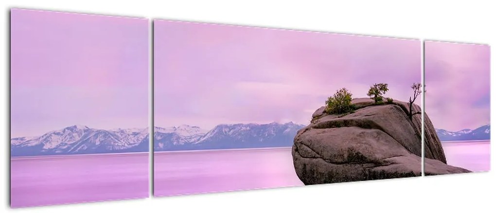 Obraz kamienia w morzu (170x50 cm)