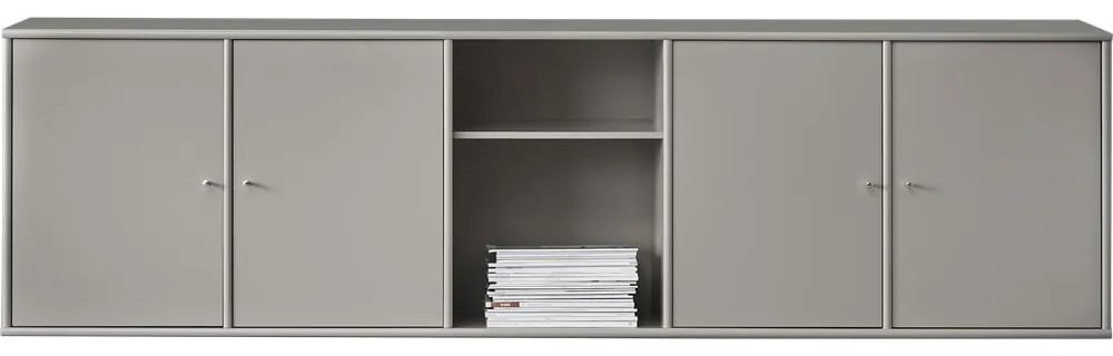 Szara niska komoda 220x61 cm Mistral – Hammel Furniture