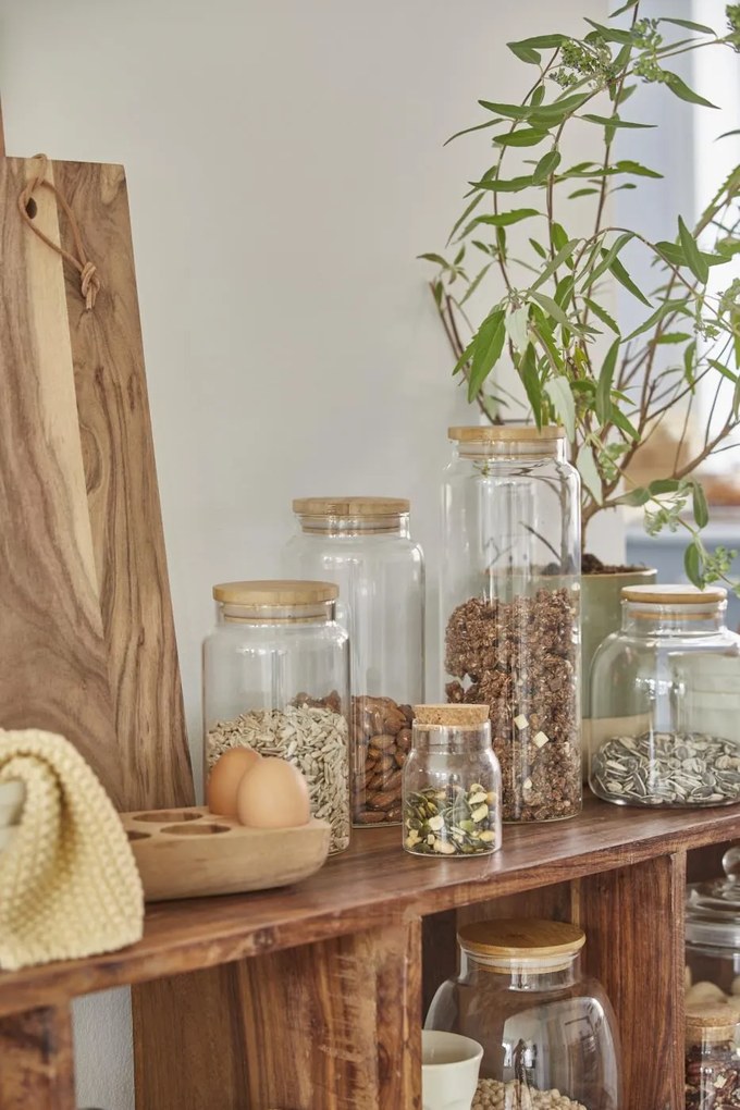 IB Laursen Drewniana deska z skórzanym sznurkiem OILED ACACIA WOOD