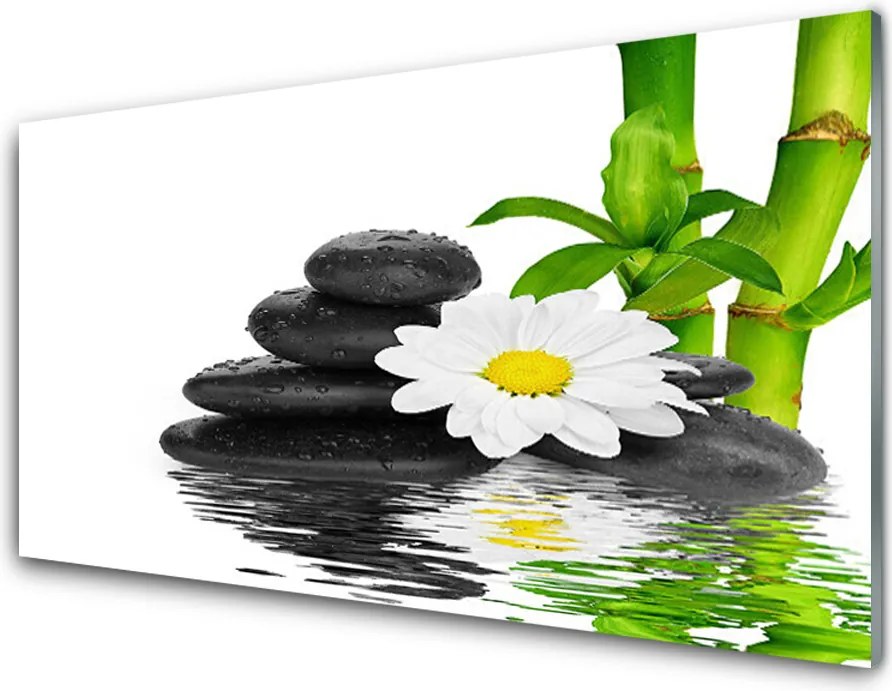 Panel Szklany Harmonijna Kompozycja Zen z Bambusem