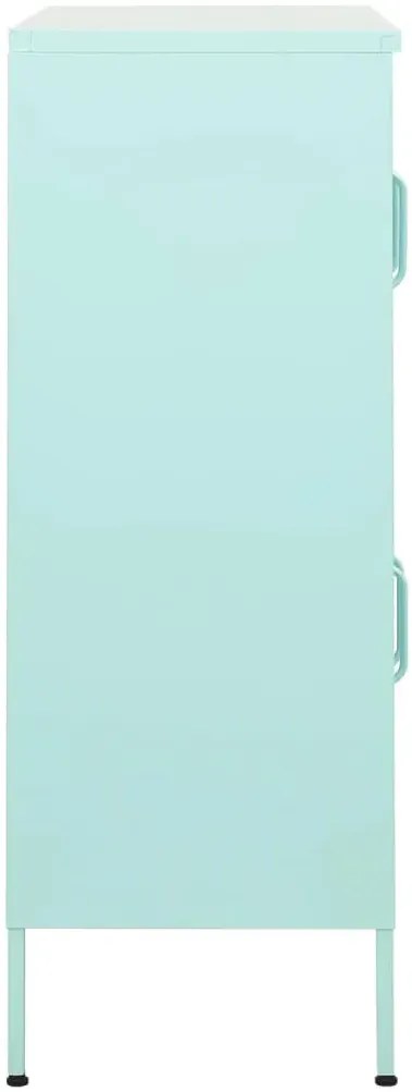 Miętowa stalowa szafka zamykana do garażu P3-A92