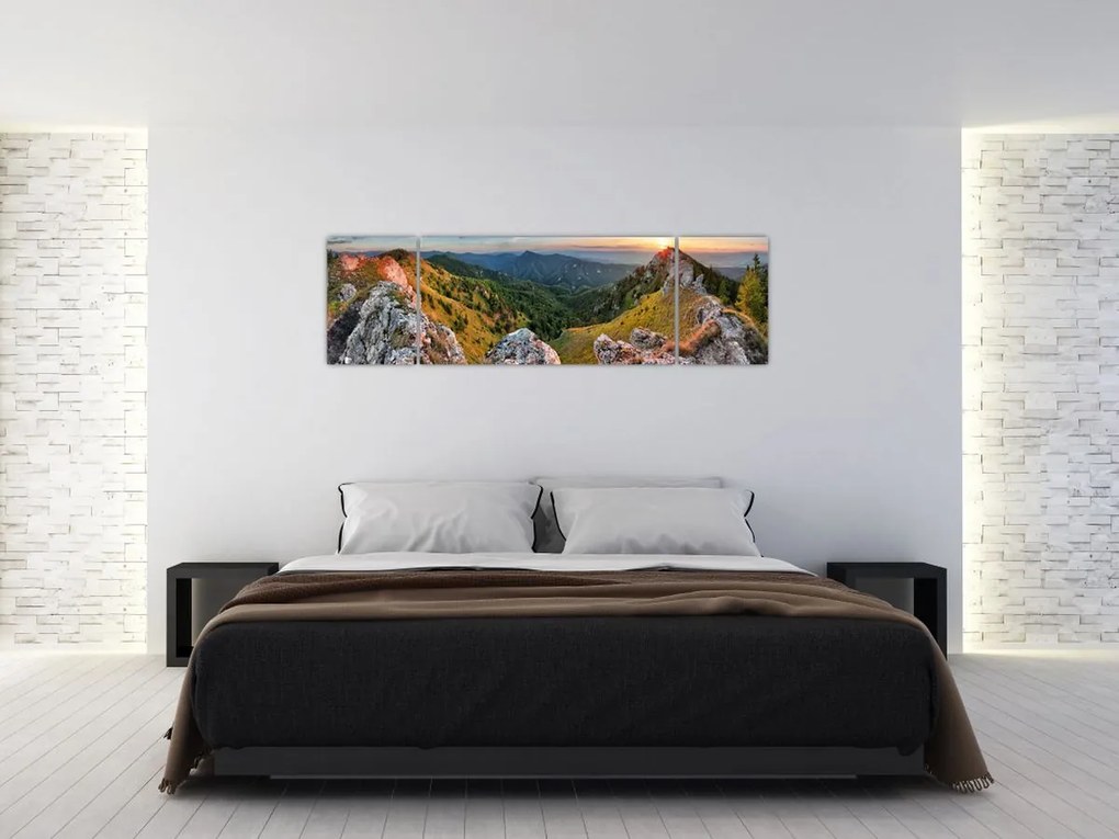 Obraz - Krajobraz górski (170x50 cm)