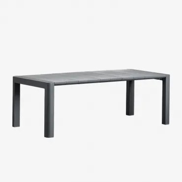 Prostokątny Stół Jadalniany Arnadine Grafitowa Szarość & 220 X 100 Cm - Sklum