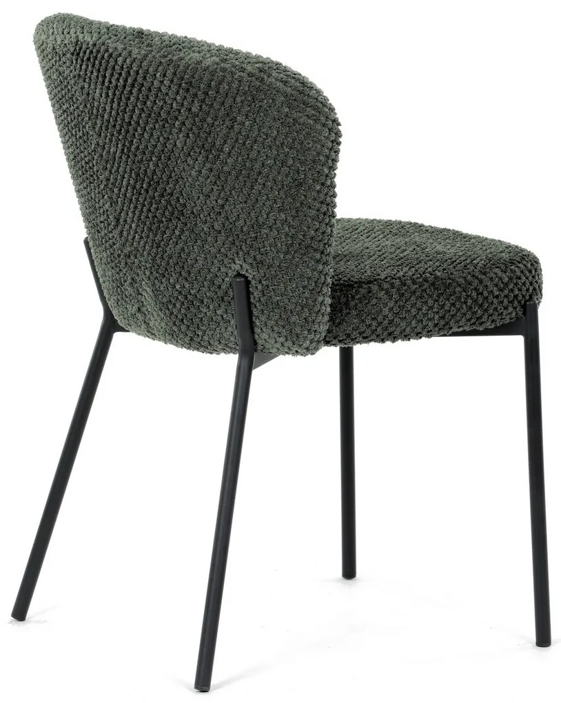 Zestaw krzeseł do jadalni Bouclé CT-W1077 GRN2, 4szt.