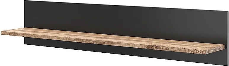 Półka ścienna oak wotan 100x17.2x20 amber