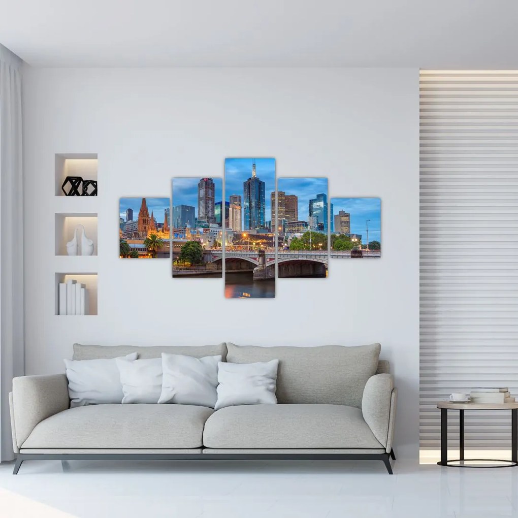 Obraz miasta Melbourne (125x70 cm)