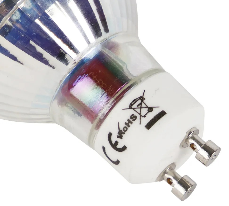 Zestaw 5 żarówek LED GU10 Flame Filament 1W 80lm 2200K
