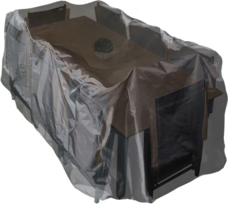 Doppler Pokrowiec ochronny na stół 220x100 cm + 6 do 8 regulowanych krzeseł