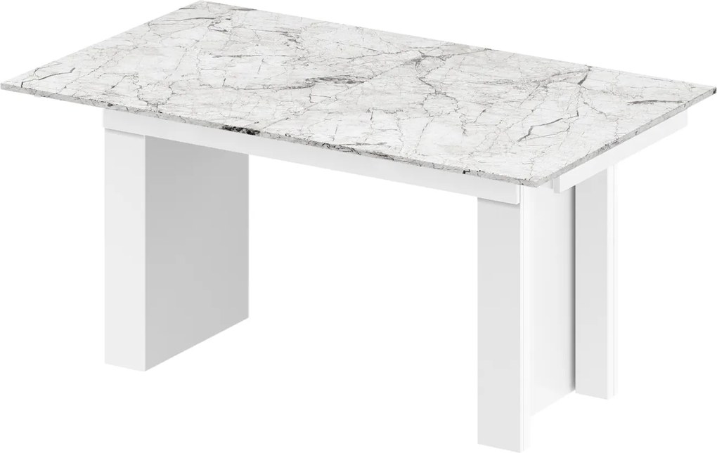 Stół rozkładany do 410 cm Magro marmur połysk Hubertus