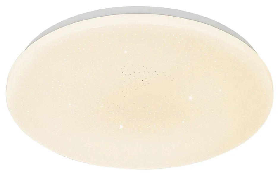 Inteligentna lampa sufitowa biała 38 cm efekt gwiazdy w komplecie z LED i pilotem - Extrema Nowoczesny Oswietlenie wewnetrzne