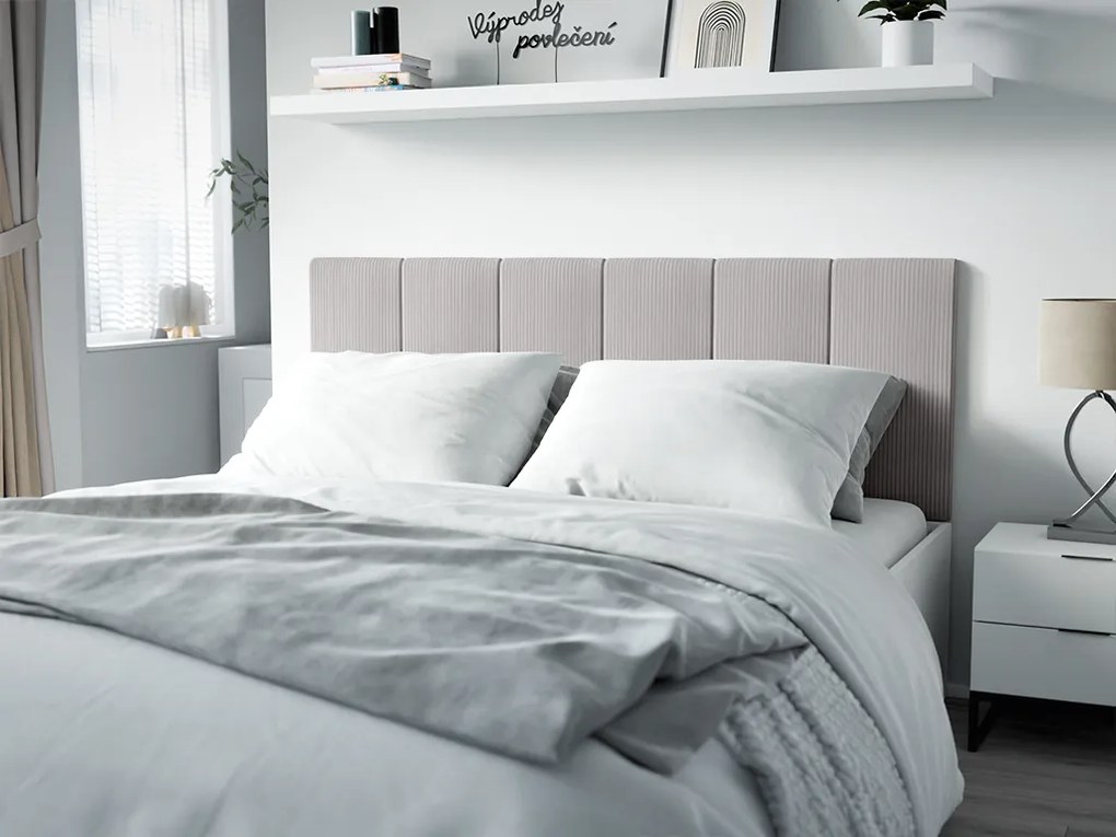 Tapicerowany panel ścienny FRAME LINCOLN 30x60 cm Kolor: Jasnoszary