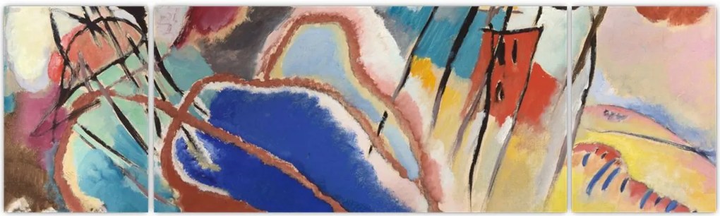 Obraz -  Vasily Kandinsky, Improvisation No. 30 (Cannons), reprodukcje (170x50 cm)
