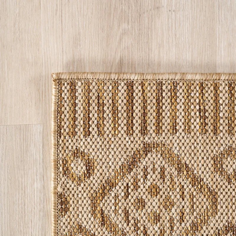 Dywan uniwersalny MIRA Romby Beżowo Brązowe 80 cm x 150 cm