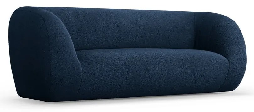 Niebieska sofa z materiału bouclé 210 cm Essen – Cosmopolitan Design