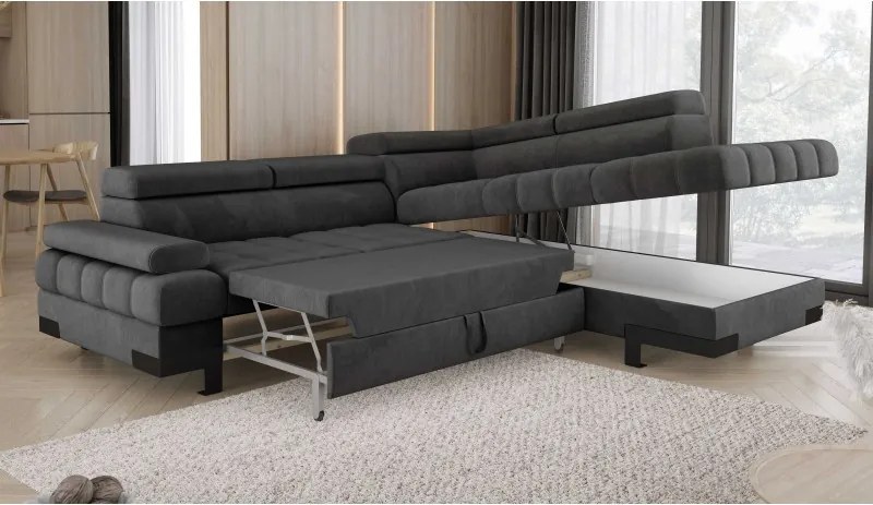 Narożnik SELVA L z funkcją spania i pojemnikiem WERSAL