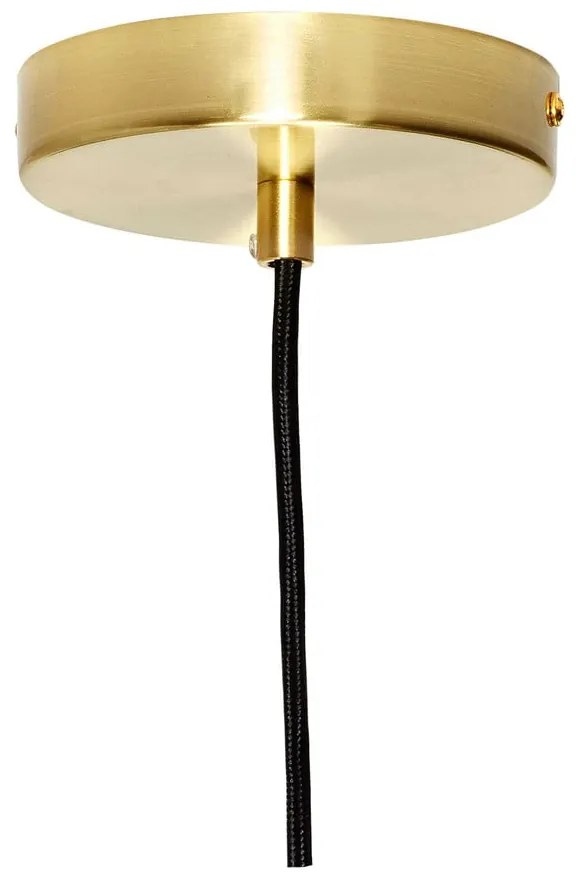 Biała lampa wisząca ze szklanym kloszem ø 32 cm Serene – Hübsch
