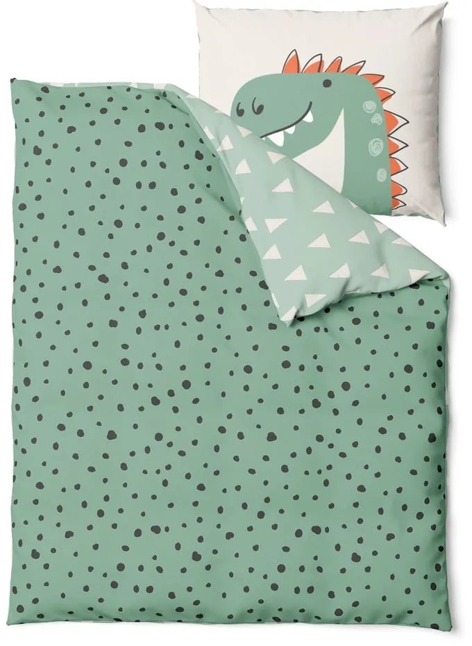 Bawełniana jednoosobowa pościel dziecięca 140x200 cm Dino – Bonami Selection