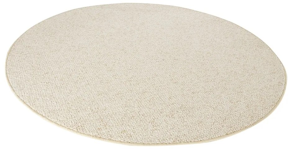 Kremowy okrągły dywan ø 133 cm Wolly – BT Carpet