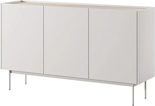 KOMODA Kaszmir, DĄB LINEA , 148x83x37 cm, metalowe nogi, COLOA nowoczesne