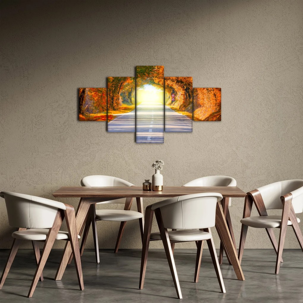 Obraz - Brama wykonana z koron drzew (125x70 cm)