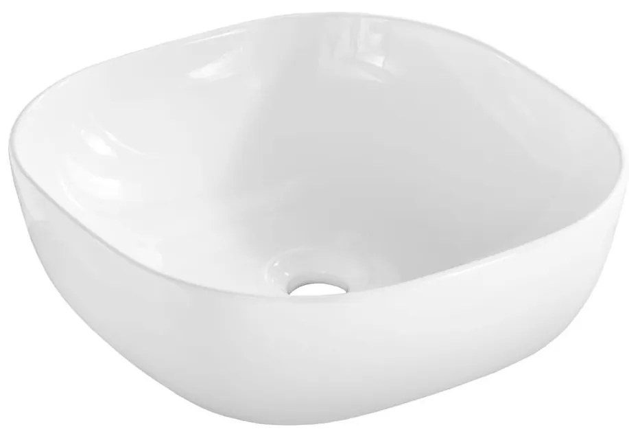 COMAD UM-6252 SMILE 40 DP - Umywalka na blat SMILE 41x41 cm biała połysk