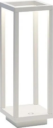 Strona główna Biała lampa stołowa LED 2,2 W zasilana bateryjnie IP54 Szafran 3000 K Maksymalna moc 12 godz. w aluminium