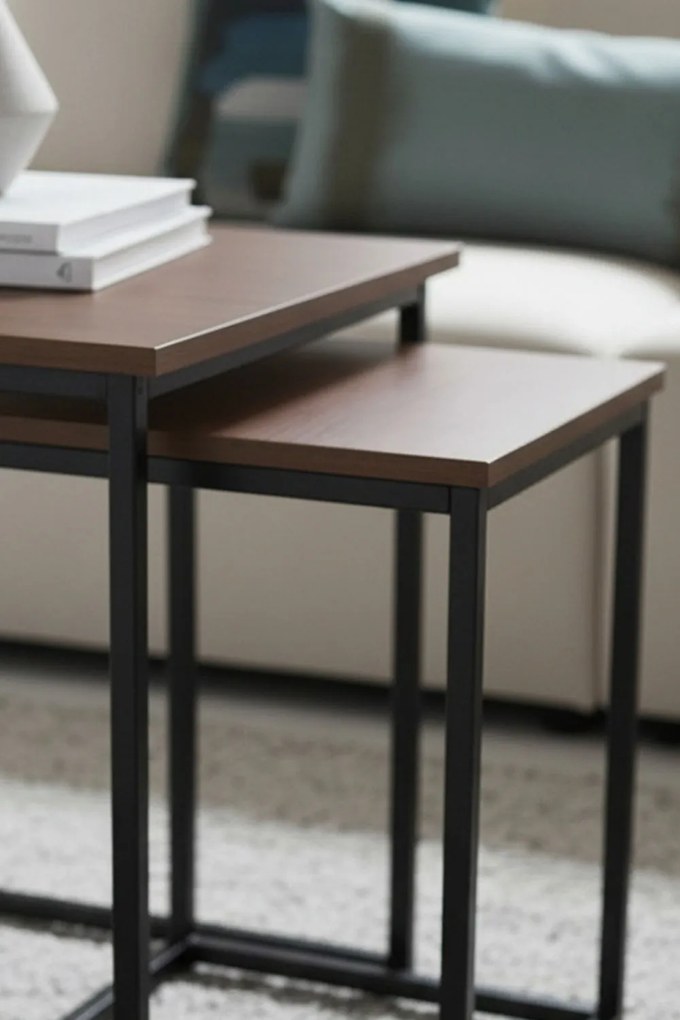 Zestaw 2 stolików rodkowych Ceu