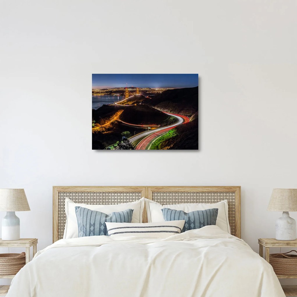 Obraz na szkle - Golden Gate Bridge (70x50 cm)