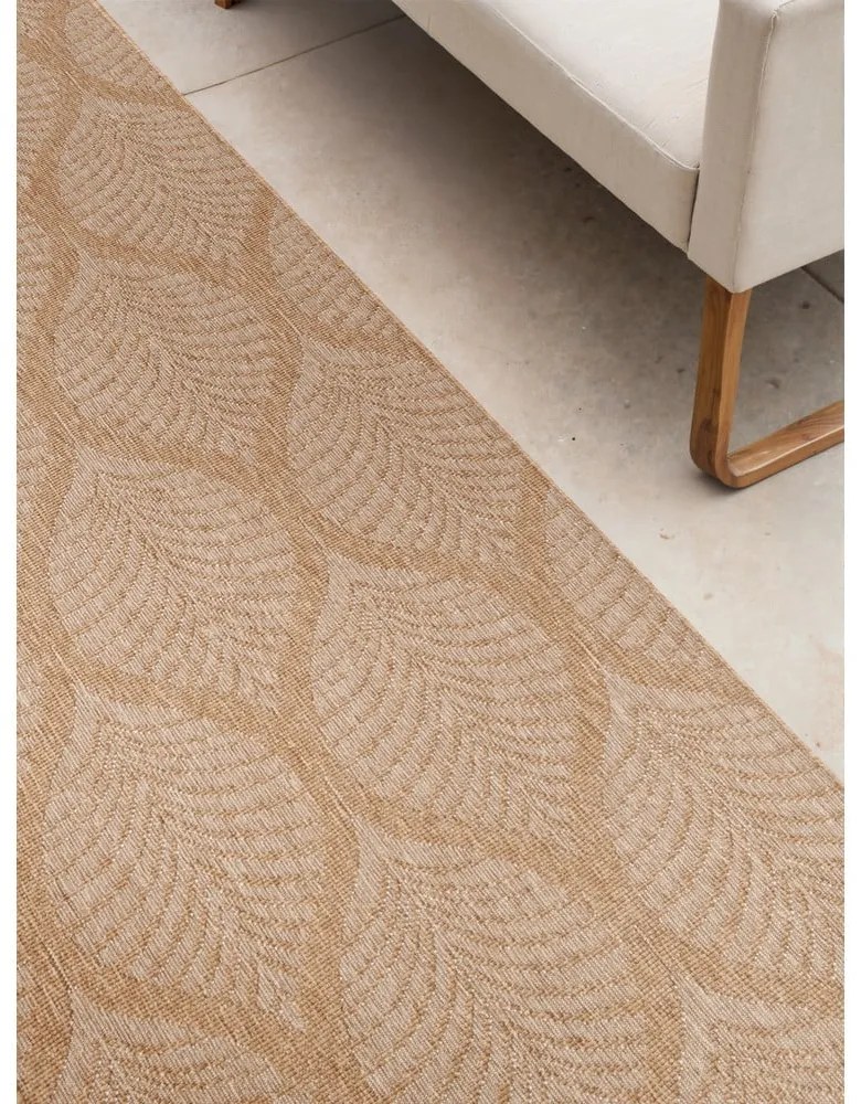 Chodnik odpowiedni na zewnątrz w beżowo-śmietankowym kolorze 80x250 cm Duet Liora – NORTHRUGS