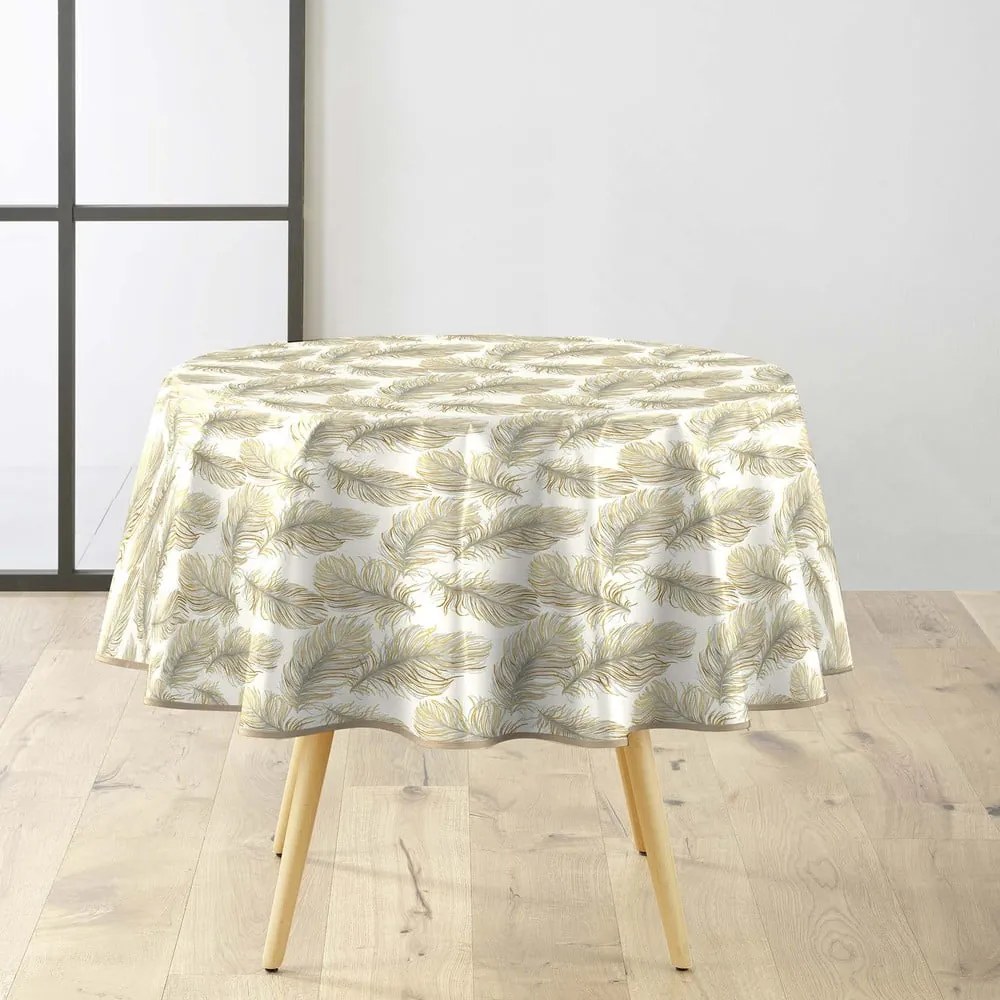 Obrus zmywalny ø 160 cm Plumina – douceur d'intérieur