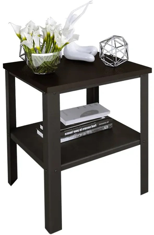 Stolik Kawowy Czarny W Stylu Loft Z5-W39