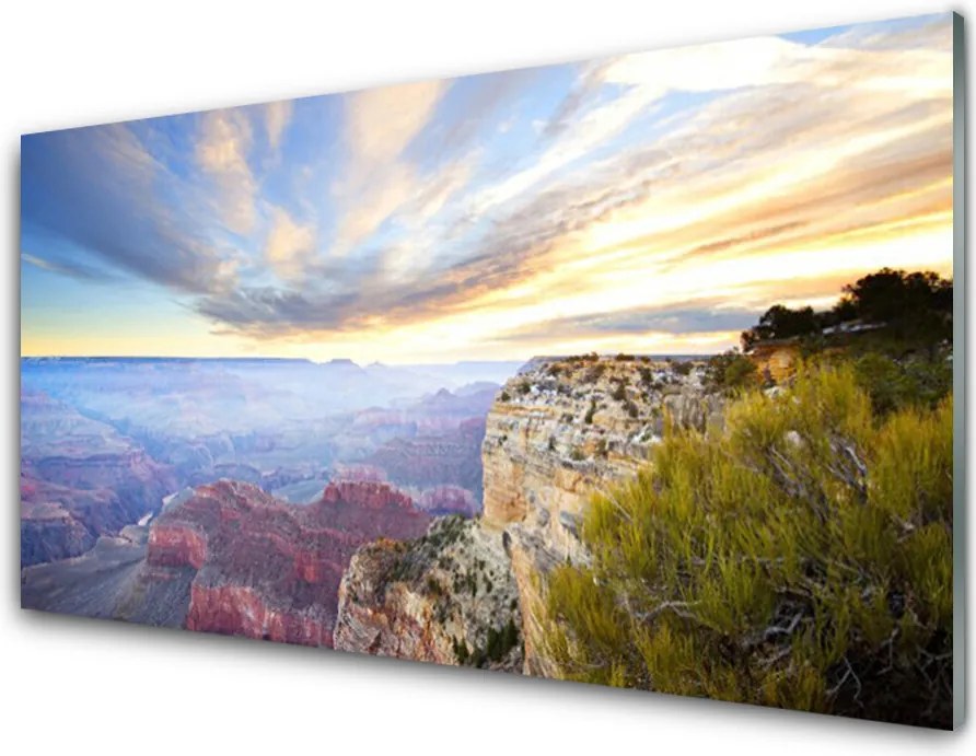 Panel Szklany do Kuchni Surowy Pejzaż Skalistego Brzegu