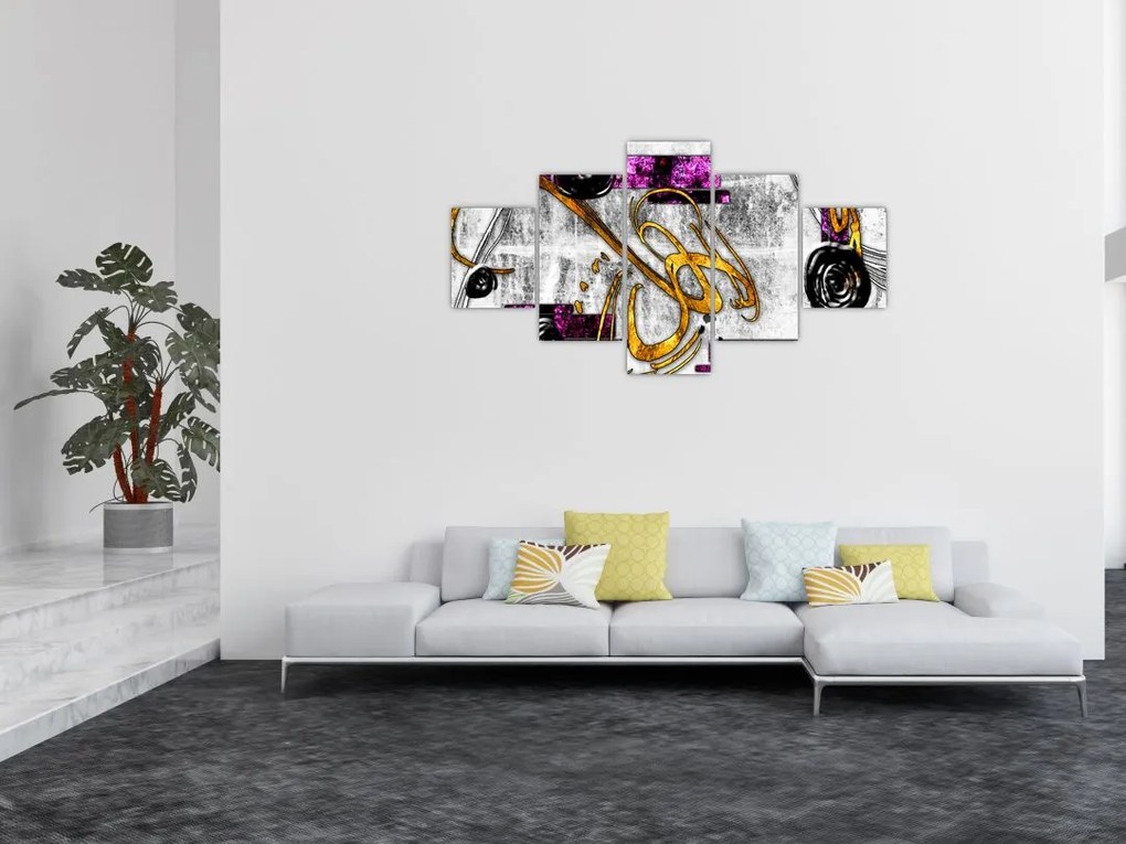 Obraz abstrakcji (125x70 cm)