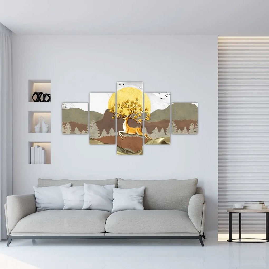 Obraz jelenia (125x70 cm)