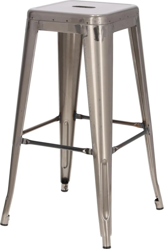Stołek barowy Paris insp. Tolix 75 cm metaliczny