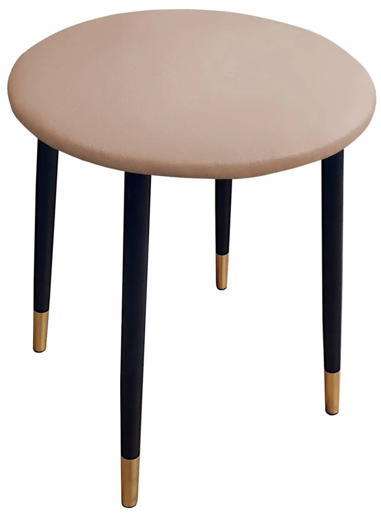 Taboret TRIX D11 buk podstawa czarna/złota