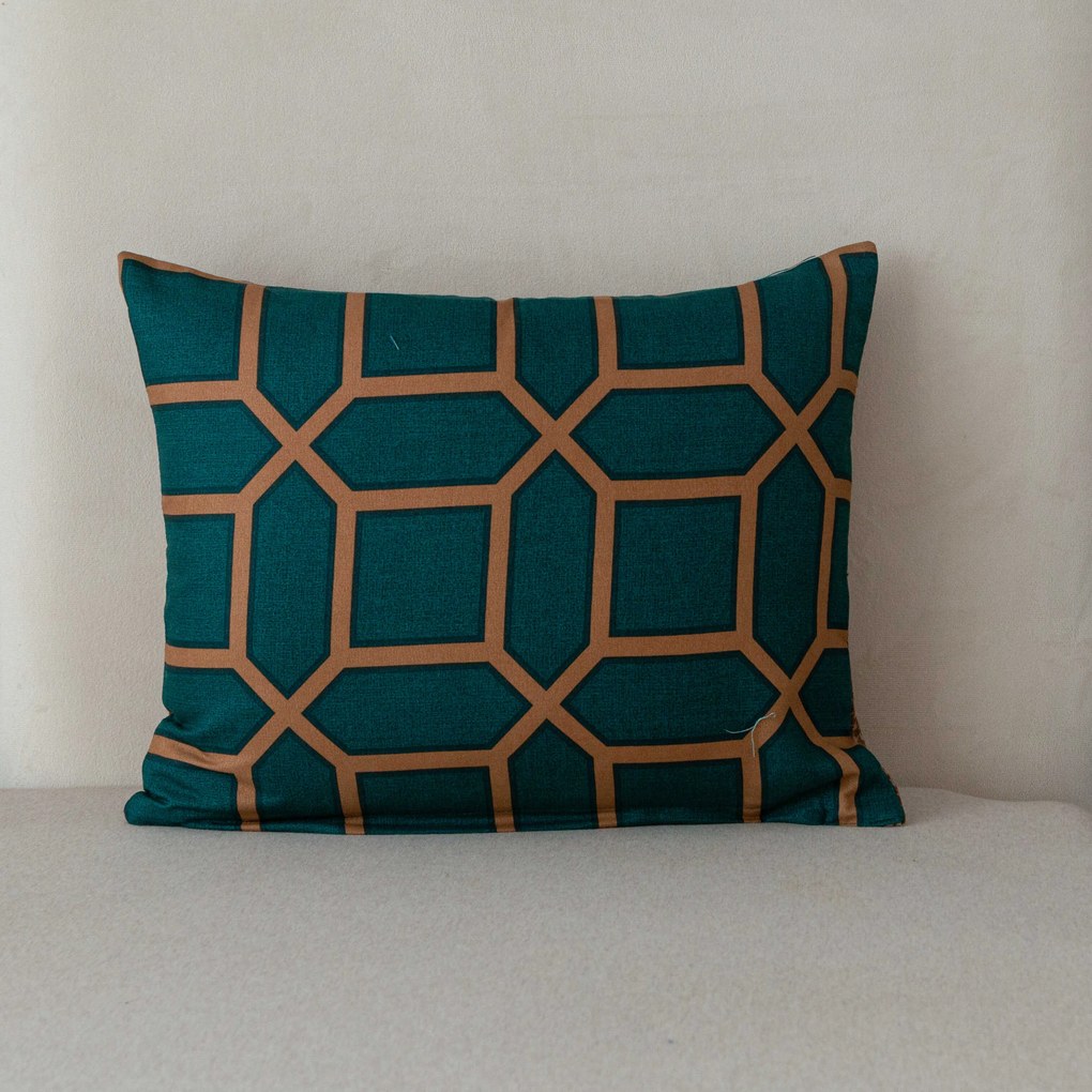 Flanelowa poszewka na poduszkę KERNAL 40x50 cm, zielona