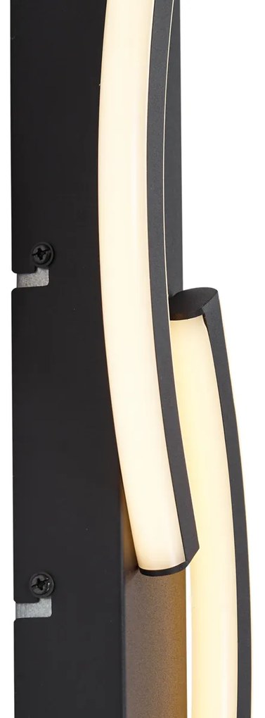 Designerski Kinkiet / Lampa scienna czarny z 3-stopniową regulacją ściemniania, 2-punktowy - BummyDesignerski Oswietlenie wewnetrzne