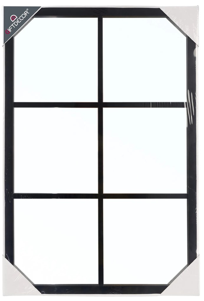 Lustro prostokątne ze szprosami, 71 x 49 cm