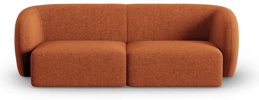 Sofa z tkaniny szenilowej w kolorze terakoty 188 cm Paolo – Milo Casa