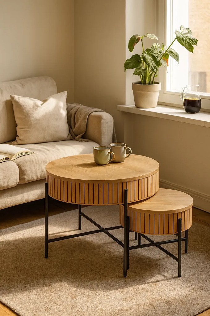 Zestaw nowoczesnych stolików kawowych - Bristox