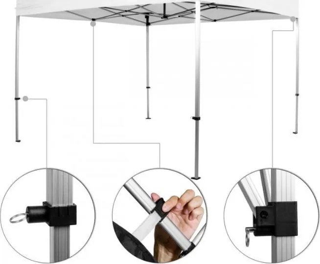 INSTENT PRO Namiot ogrodowy 3 x 3 m, Urban , 4 panele boczne