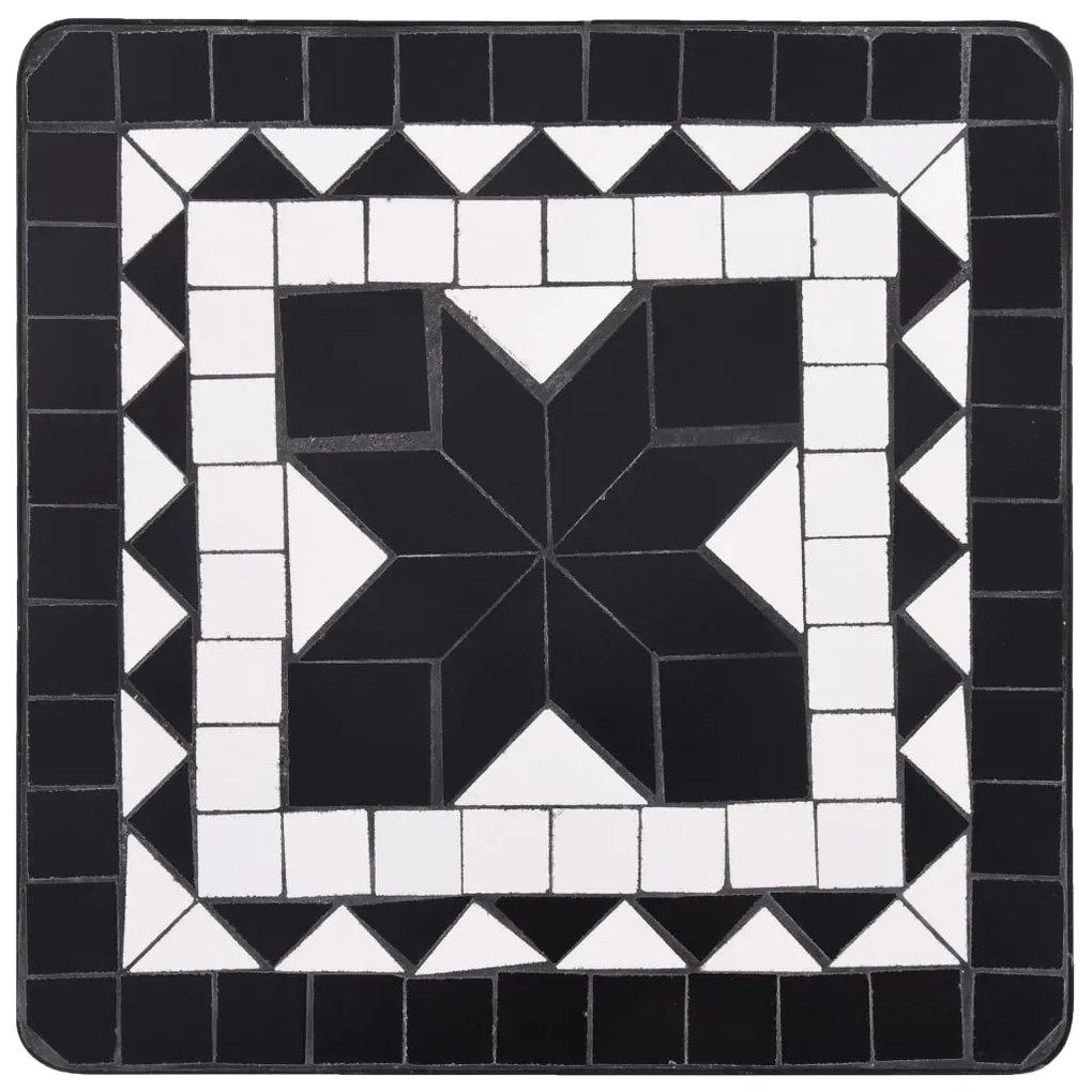 Czarno-biały stolik ceramiczny K6-E07