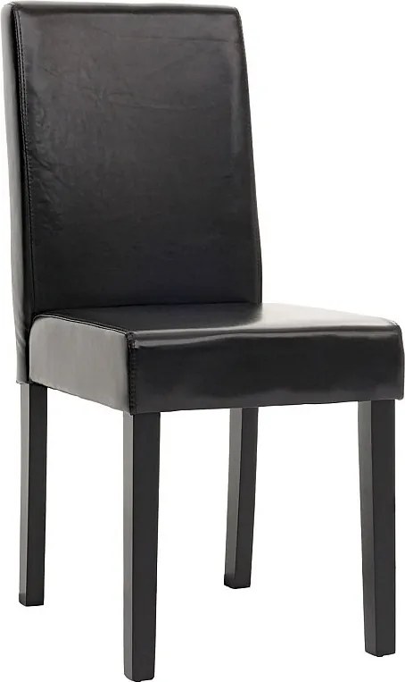 Krzesło do jadalni Littau,  czarny, ciemne nogi