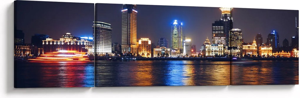 Obraz - Refleksy nocy (170x50 cm)